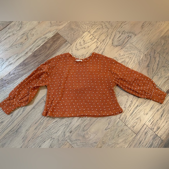 new in Sweaters - Burnt Orange Crop Sweater